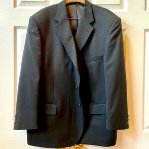 BLACK BERT PULITZER 2 BUTTON BLAZER SIZE 48SHORT EXCELLENT CONDITION
